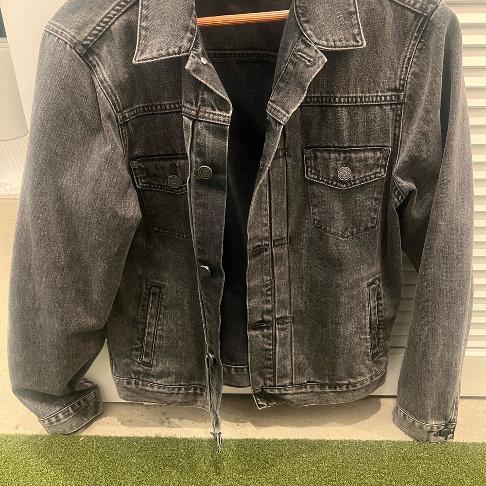 Vintage Charcoal Denim Jacket